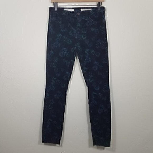 Pilcro and the Letterpress Script Velvet Stretch Skinny Jeans Pants 27 - Picture 1 of 6